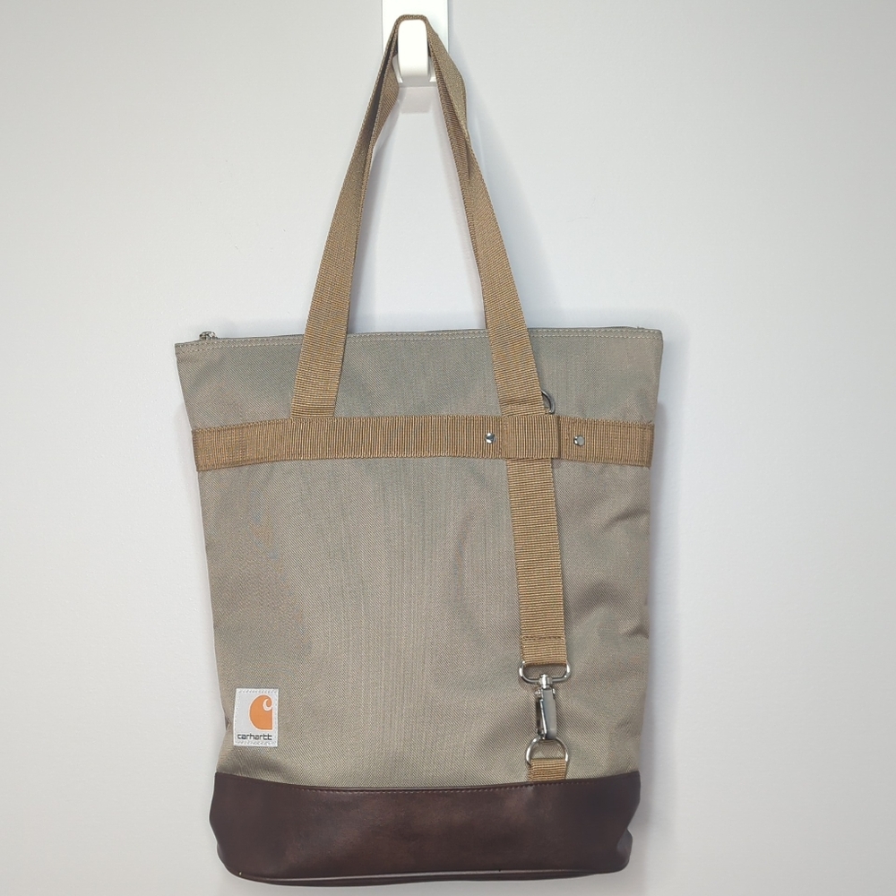 Carhartt Tan and Brown Tote Bag